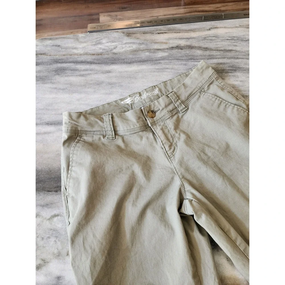 Old Navy The Boyfriend Chino Pants Sage Green Women 2 Regular Stretch Cotton
